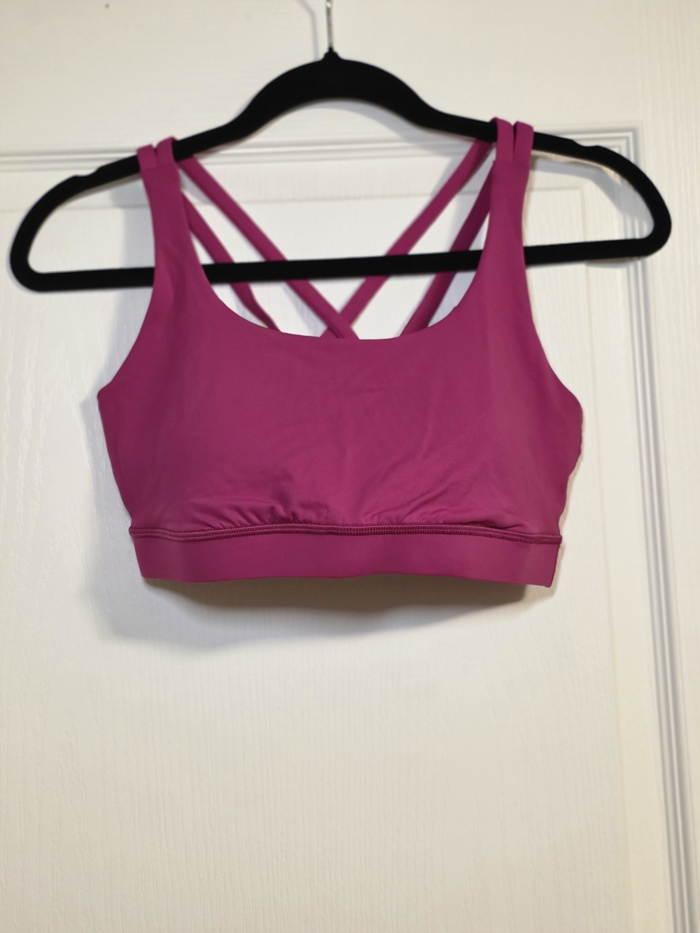 NWOT Lululemon Energy Bra Medium Support B–D Cups - Ripened Raspberry Size 8 - Picture 5 of 8
